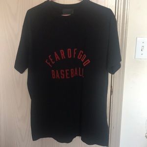 Fear Of God Baseball Logo Cotton Tee